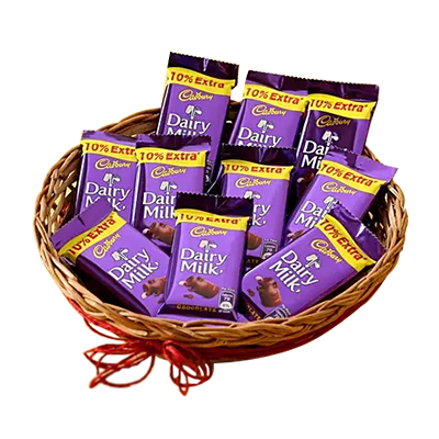 "Dairy Milk Choco Basket - Click here to View more details about this Product